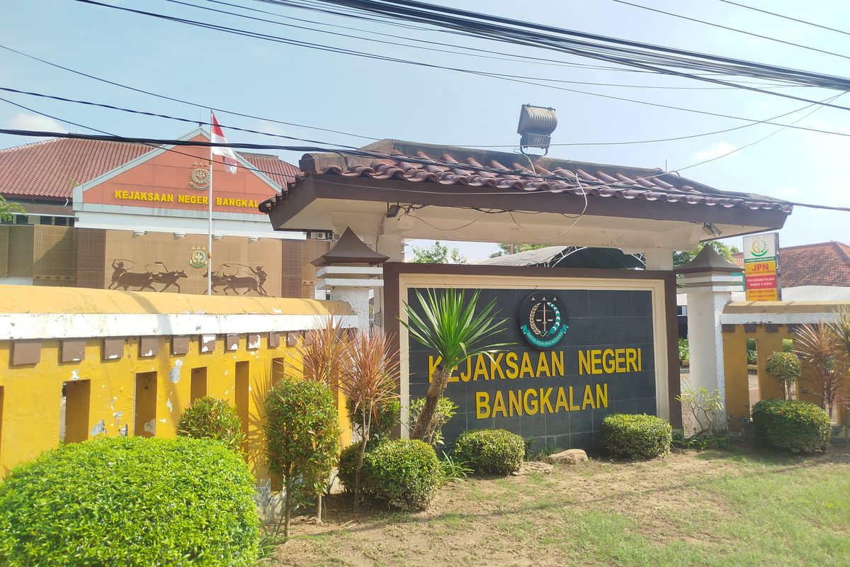Suasana kantor Kejaksaan Negeri Bangkalan yang berada di Jalan Soekarno - Hatta Kabupaten Bangkalan, Rabu (21/5/2025). 