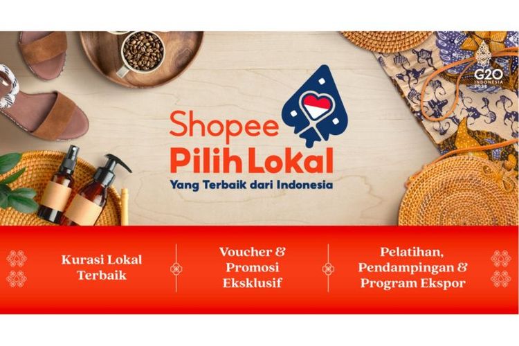 Shopee Pilih Lokal memberikan dukungan di dalam dan luar aplikasi bagi pengusaha lokal dan pembeli produk lokal.