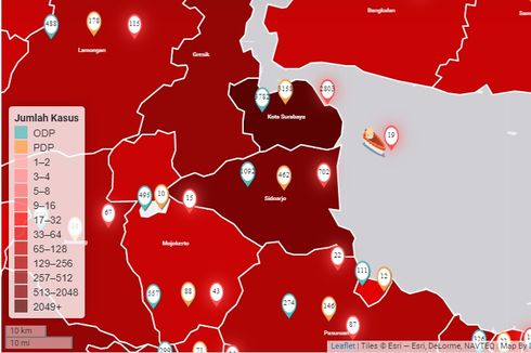 Bukan Hitam, Tapi Surabaya Zona Merah Tua, Ini Penjelasan Lengkapnya  