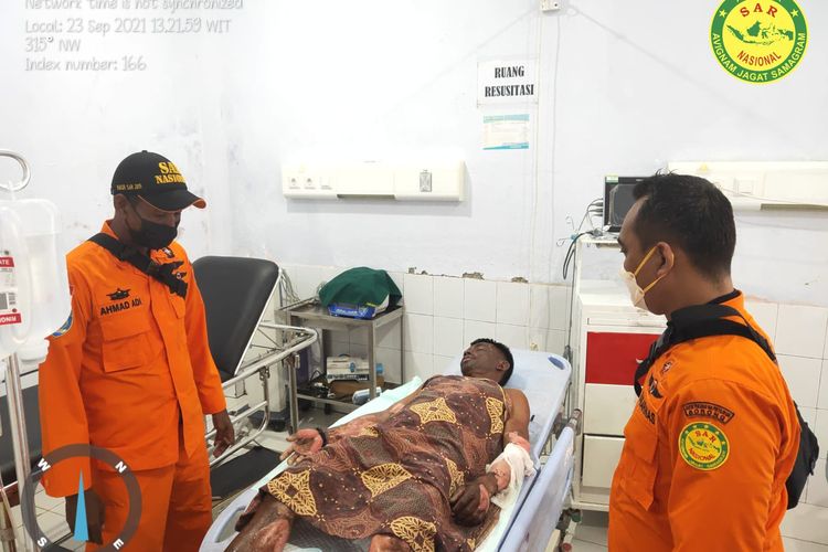 Satu Korban Luka Bakar Serius Dirawat di RSUD Waisai.Dok Basarnas 