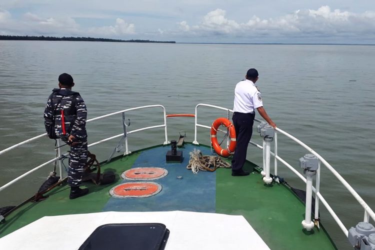 Foto Dok Kantor Pencarian dan Pertolongan Kota Tarakan. 2 ABK TB Fortunius yang tenggelam saat lego jangkar di Perairan Pulau Bunyu belum diketahui nasibnya.