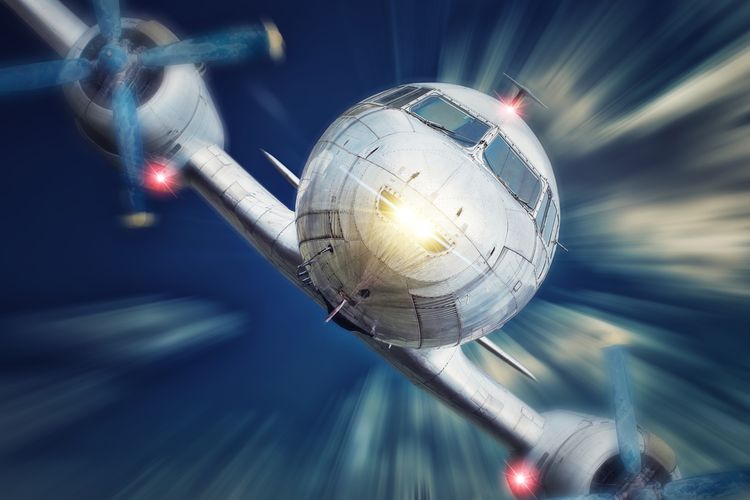 Ilustrasi kecelakaan pesawat