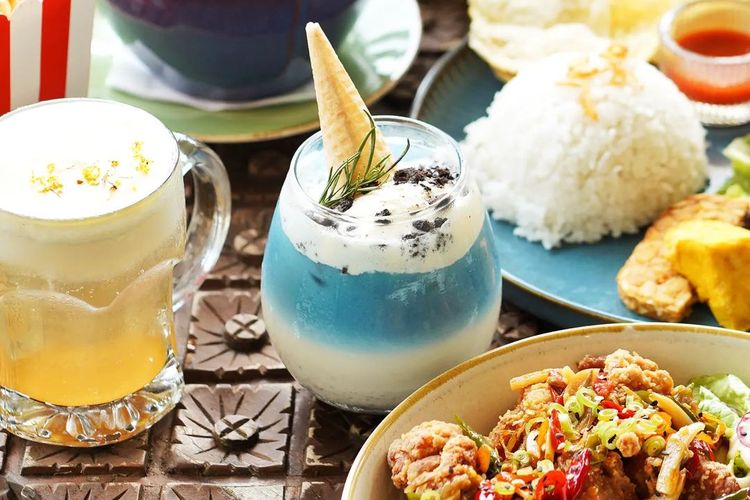 Menu makanan Kala Cemara di Bandung, kafe di tepi danau