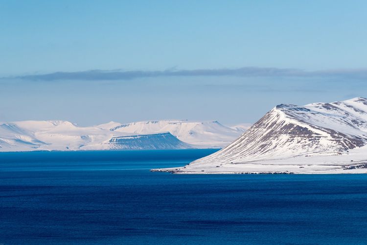 Ilustrasi perairan di Svalbard, Norwegia.