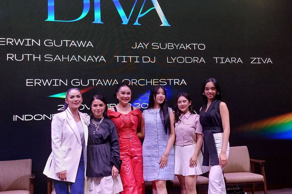 Konferensi pers Super Diva di Senayan, Jakarta Pusat, Rabu (26/6/2024).