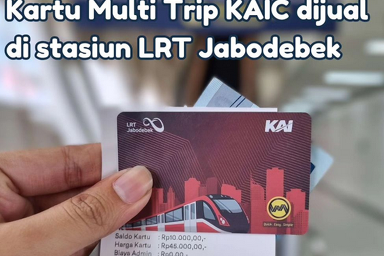 Tangkapan layar KMT commuterline bisa digunakan naik LRT Jabodebek.