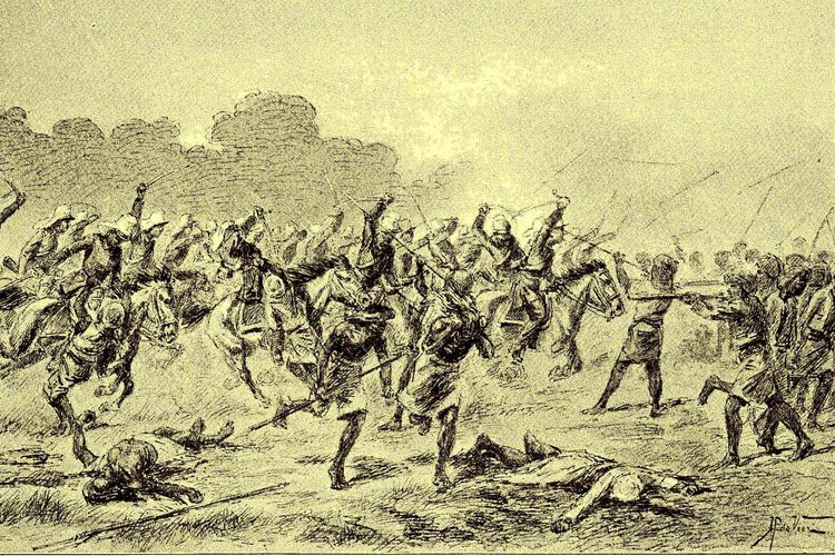 Pasukan Belanda di medan perang pada saat Perang Bone.