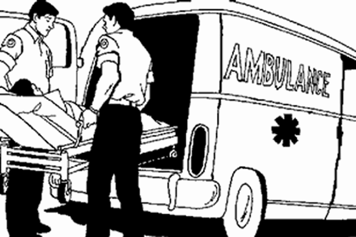 Ilustrasi ambulans