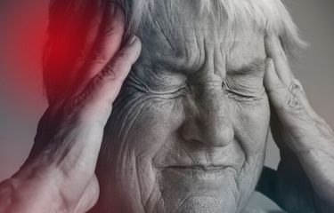 Ilustrasi seseorang terkena stroke.