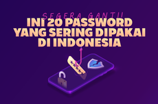 INFOGRAFIK: Ini 20 Password yang Sering Dipakai di Indonesia