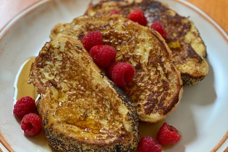 Ilustrasi french toast untuk sarapan 