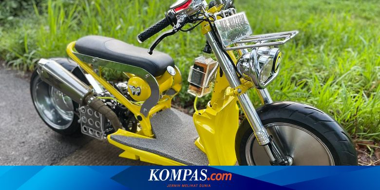 Modifikasi Honda Vario Techno Bergaya Ruckus Lowrider