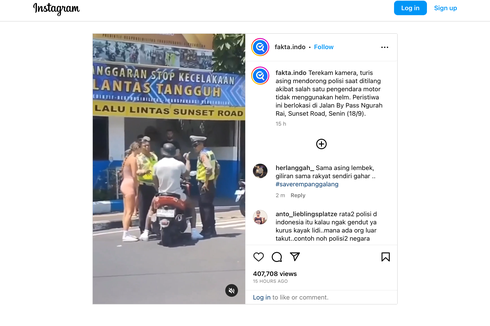 Video Viral WNA Dorong Polisi Saat Ditilang, Cuma Dapat Teguran