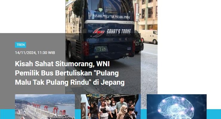 [POPULER TREN] Bus "Pulang Malu Tak Pulang Rindu" Mengaspal di Jepang | Prof Ichlasul Amal Meninggal