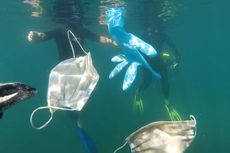 Dampak Covid-19, Sampah APD Mengapung di Laut Mediterania