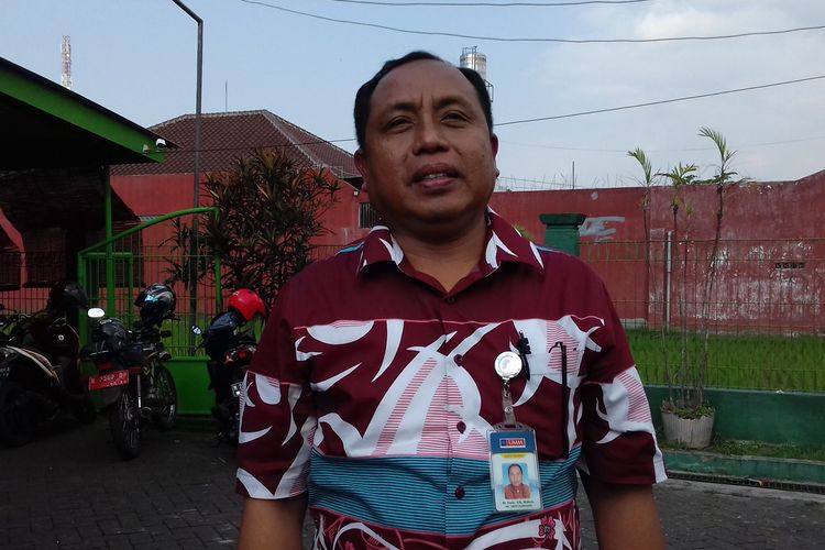 Ketua PSSI Kota Malang, Haris Tofly saat ditemui di Kota Malang pada Rabu (17/7/2019)
