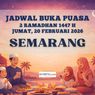 Jadwal Buka Puasa Kota Semarang Hari Ini, 20 Februari 2026