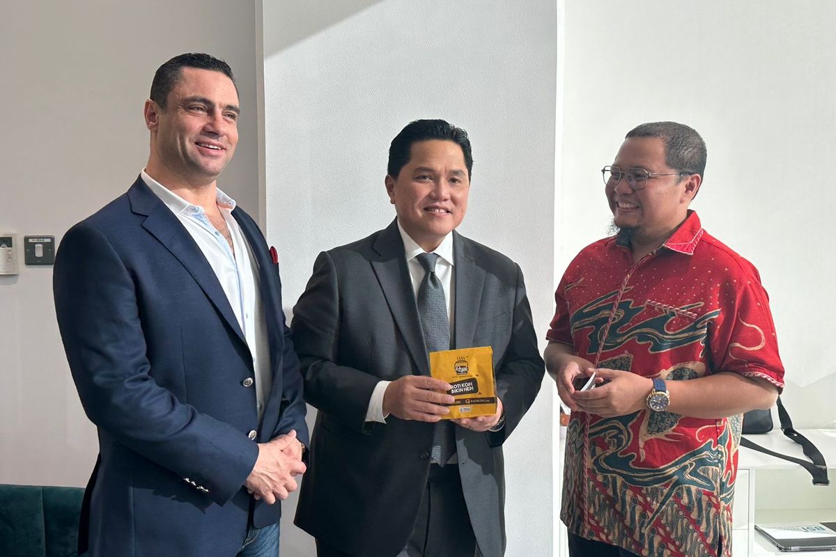 Erick Thohir Bertemu CEO Roti Ropi, Ahmad Reza dan Pengusaha Palestina di Dubai, Uni Emirate Arab (UEA)