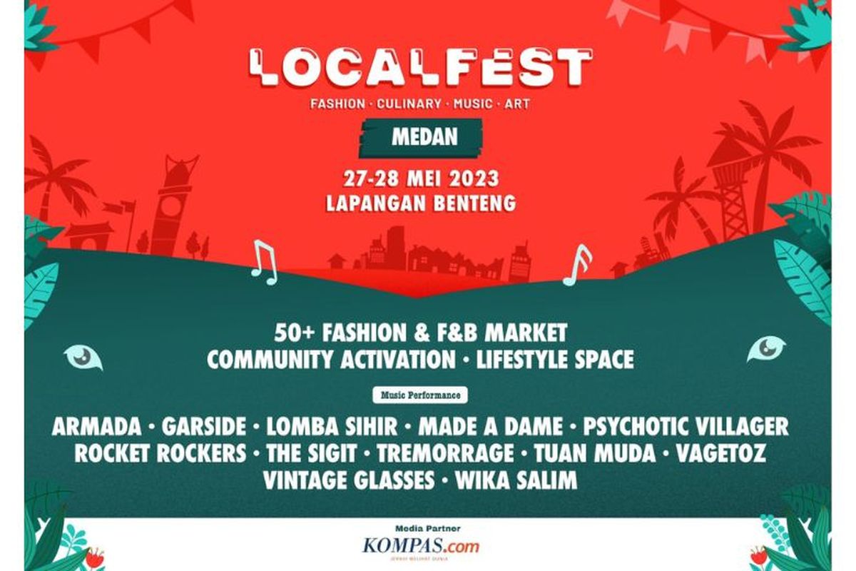 LOCALFEST Medan diselenggarakan pada 27-28 Mei 2023. 