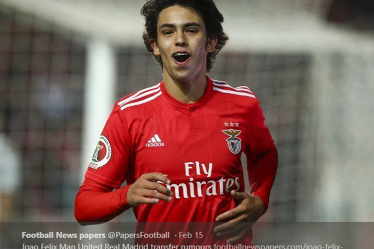 Pemain muda Benfica, Joao Felix.