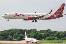 Batik Air Terbang dari Halim Perdanakusuma ke 15 Kota di Indonesia