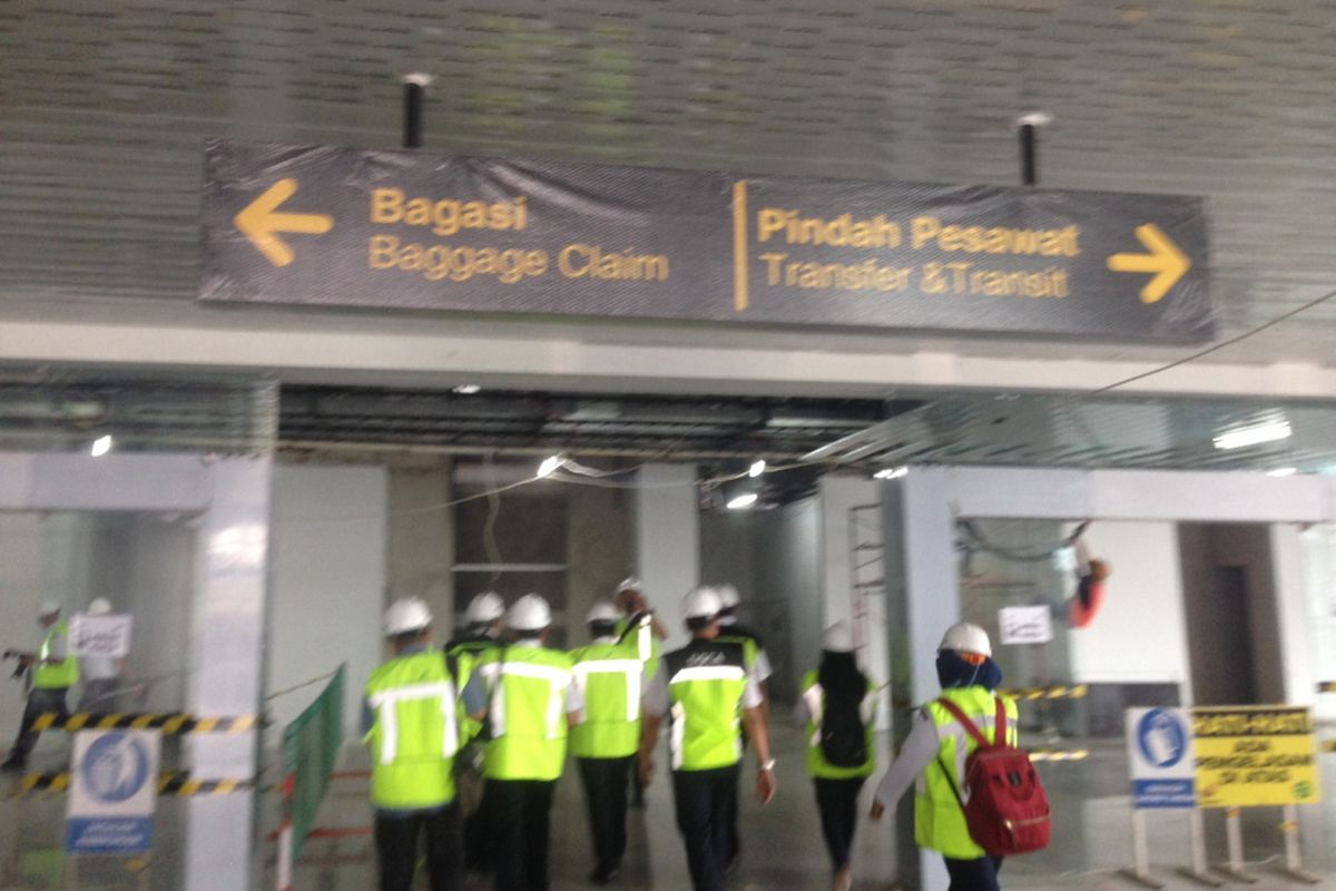 Terminal baru bandara Internasional Ahmad Yani di Kota Semarang, Jawa Tengah. Terminal itu mampu menampung 6-7 juta penumpang tiap tahun.