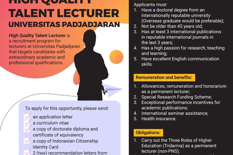 Unpad Buka Rekrutmen Dosen “High Quality Talent Lecturer"