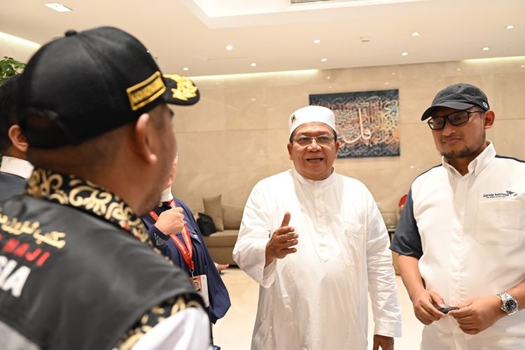 Wakil Ketua Komisi VIII DPR RI Abdul Wachid usai mengikuti rapat bersama Kementerian Agama (Kemenag) di Kantor Daerah Kerja (Daker) Madinah, Arab Saudi, Jumat (21/6/2024). 