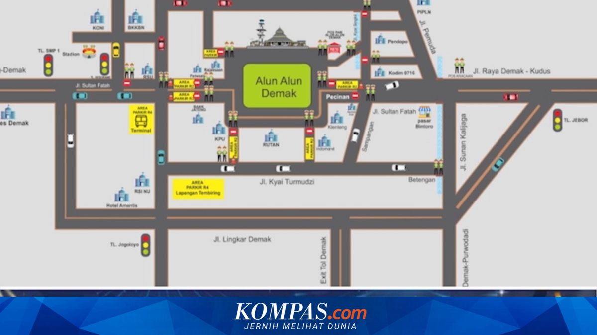 Rute Pengalihan Arus Lalu Lintas di Demak untuk Car Free Night 2025