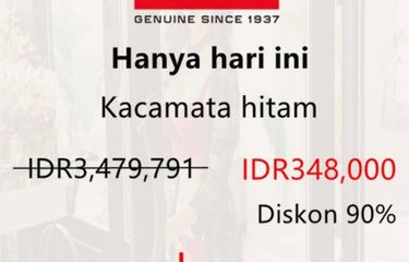 Ray ban best sale diskon 90