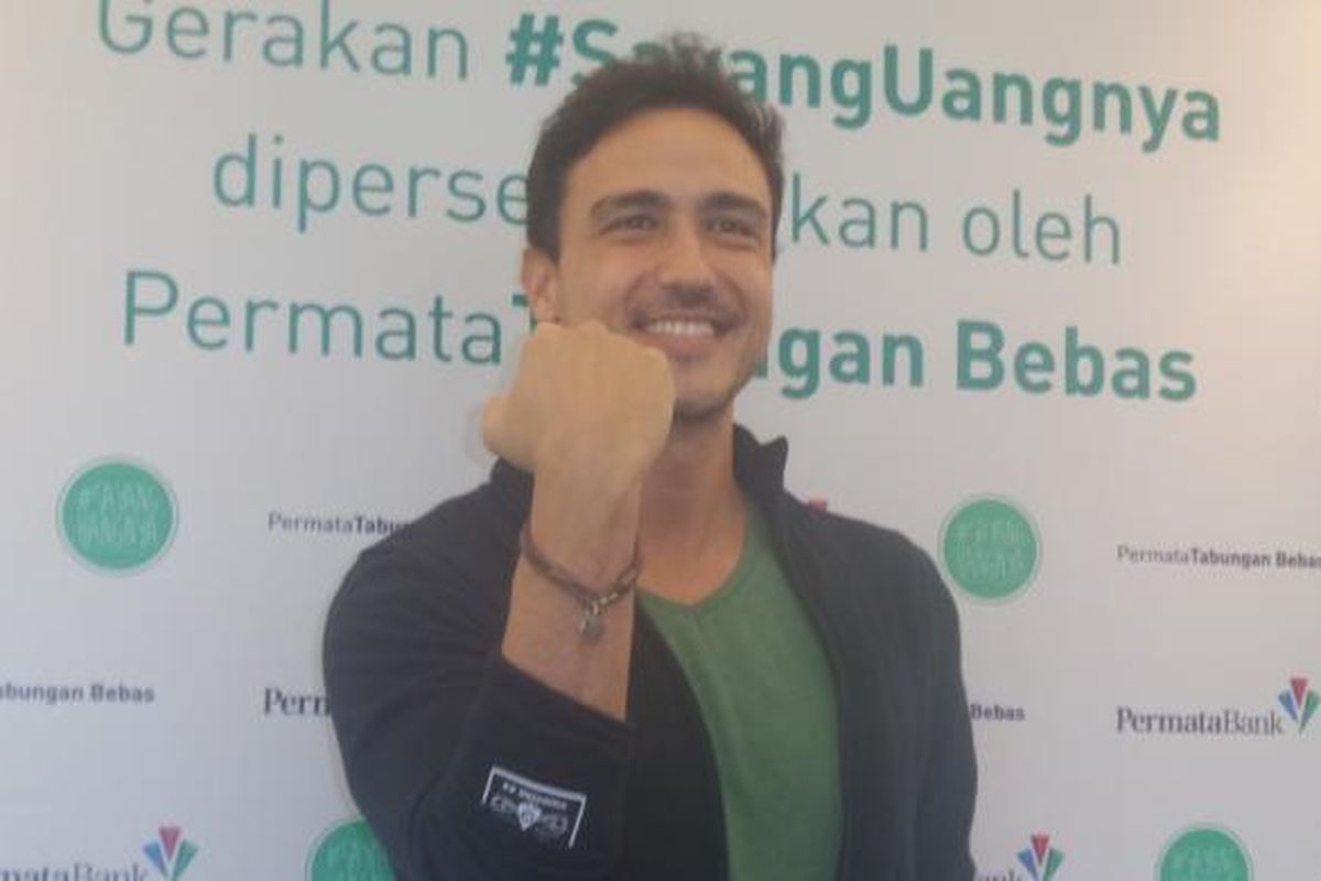 Hamish Daud dalam acara kampanye #sayanguangnya di Portico Senayan City, Jakarta Pusat, Selasa (31/1/2017).