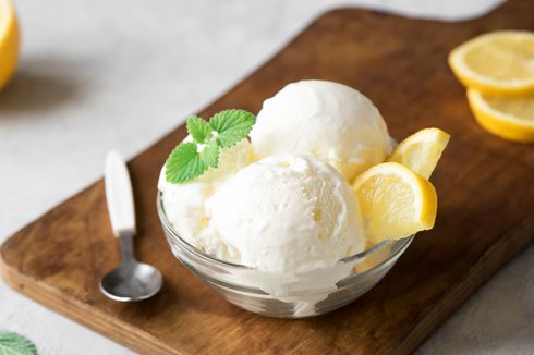 Resep Es Krim Lemon Pakai 6 Bahan, Hasilnya Lembut dan Menyegarkan