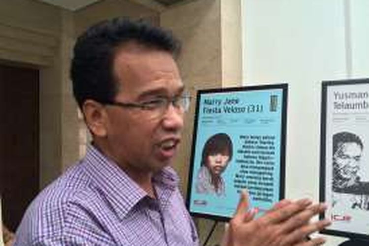 Mantan Ketua Komisi Nasional Hak Asasi Manusia (Komnas HAM), Ifdhal Kasim usai diskusi 'Hukuman Mati VS Fair Trial di Indonesia' di Plaza indonesia, Jakarta, Kamis (8/9/2016).