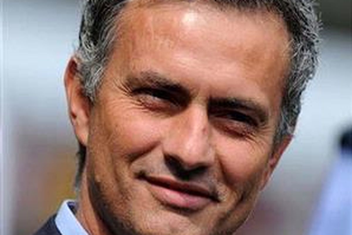 Pelatih Inter Milan, Jose Mourinho.