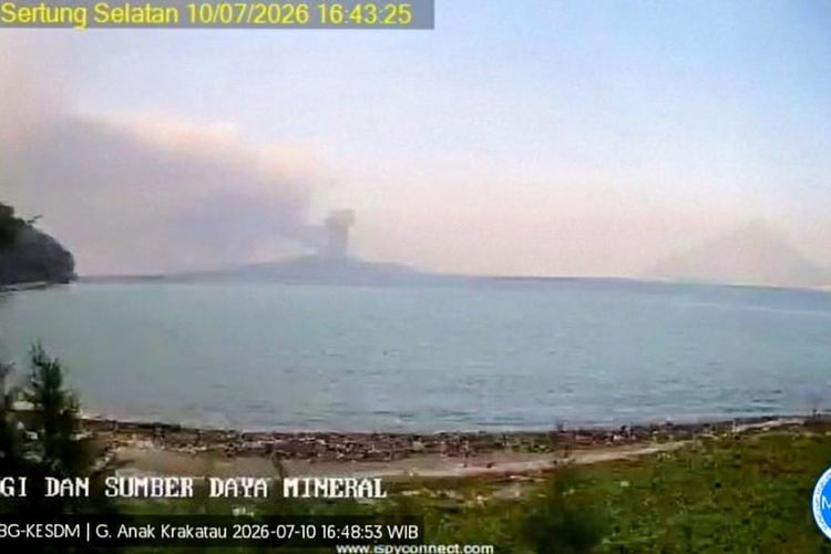 Aktivitas Gunung Anak Krakatau Belum Mereda, Lima Kali Erupsi dalam Sehari