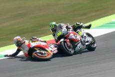 Terjatuh, Crutchlow Ungkapkan Kemarahan pada Pedrosa