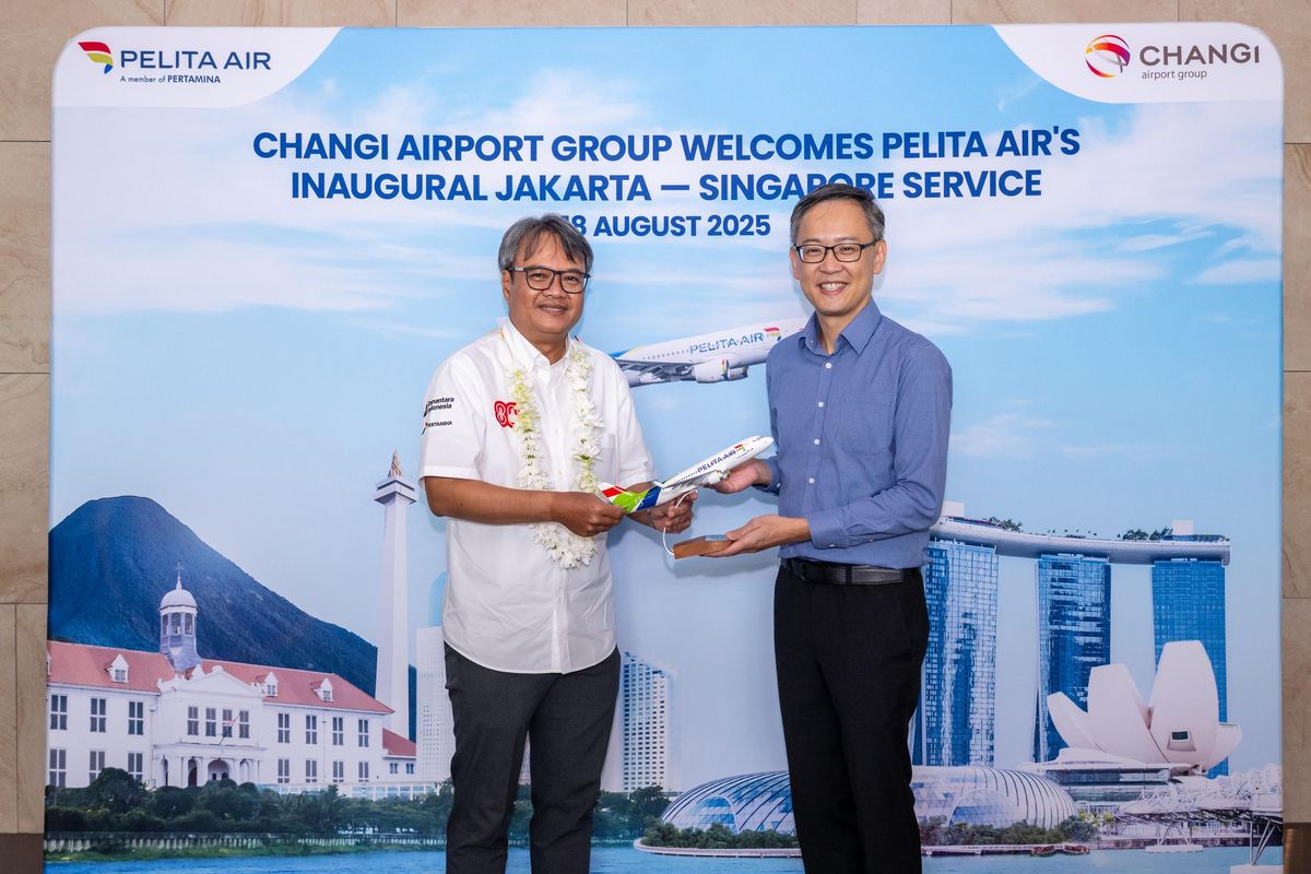 Pelita Air, resmi membuka rute internasional perdananya ke Singapura pada Senin (18/8/2025). 
