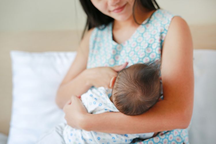 Ilustrasi pemberian ASI eksklusif, manfaat ASI bagi bayi, manfaat ASI bagi ibu, manfaat ASI eksklusif bagi bayi dan ibu. 