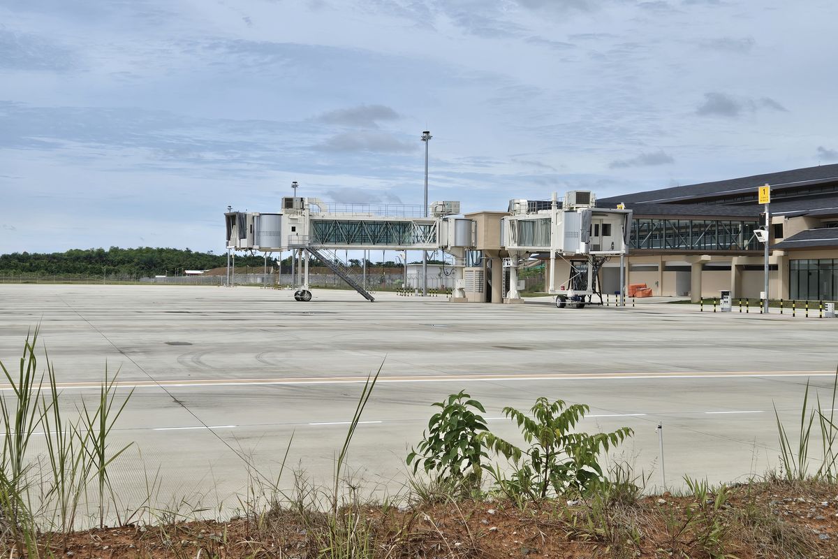 Dua garbarata Bandara Internasional Nusantara di Itu Kota Nusantara (IKN)