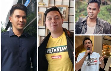 Kolase foto Jonathan Frizzy, Chandra Liow, Lord Adi, dan Daniel Mananta