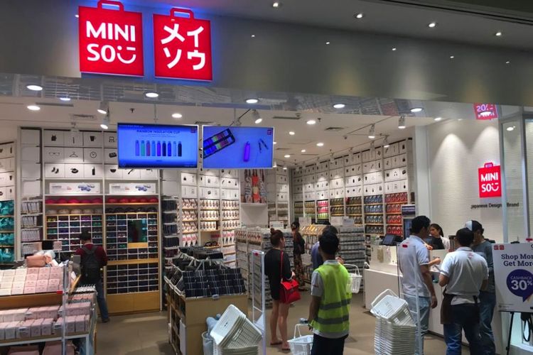 Ilustrasi gerai Miniso