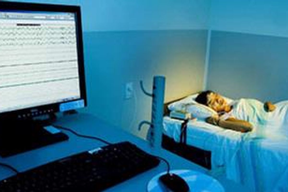 Ilustrasi pemeriksaan tidur