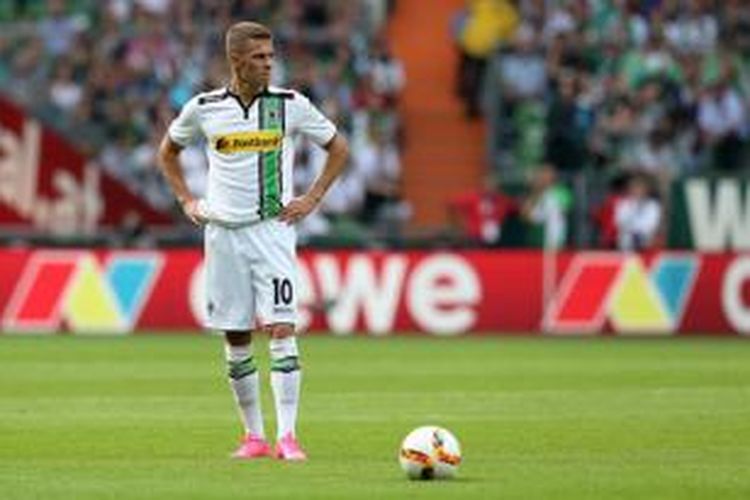 Gelandang Borussia Moenchengladbach, Thorgan Hazard.