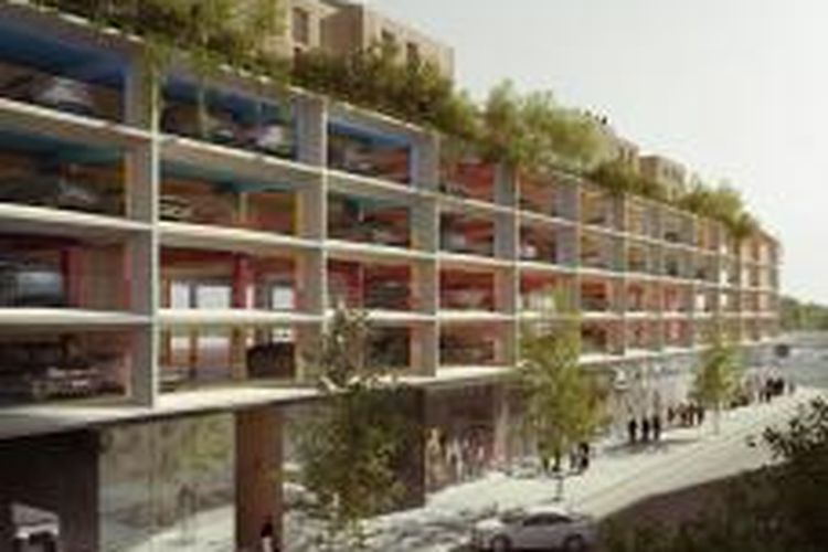 Terletak dekat tepi Sungai Garonne, proyek ini terdiri dari 1400 m2 ritel di lantai dasar, 450 ruang parkir empat tingkat, ditambah 19 atap apartemen tipe satu sampai tiga kamar tidur yang dilengkapi taman murah dan teras. 