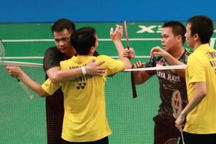 Hendra Setiawan/Mohammad Ahsan dikalahkan Markis Kido/Hendra AG