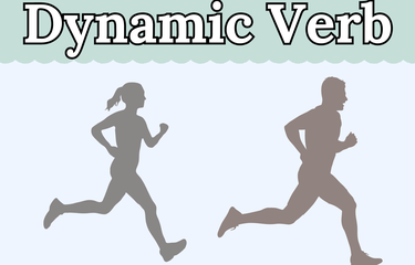 Dynamic verb atau dynamic process adalah jenis verb (kata kerja) bahasa Inggris yang digunakan untuk menyatakan suatu aksi/kejadian/proses.