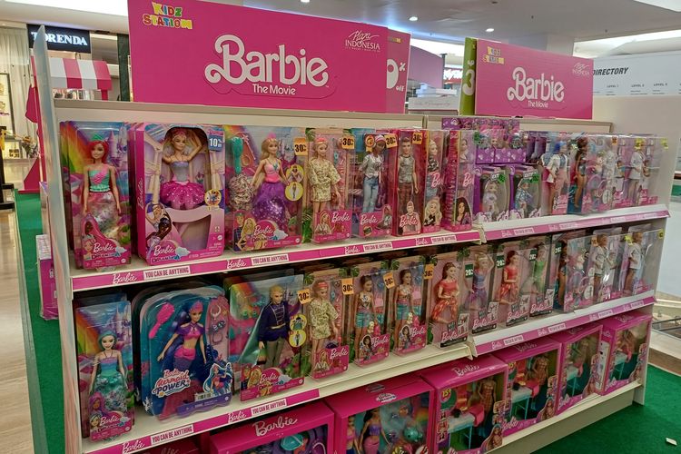 Pop up store Barbie di Plaza Indonesia, MH Thamrin, Jakarta Pusat, Senin (17/7/2023).