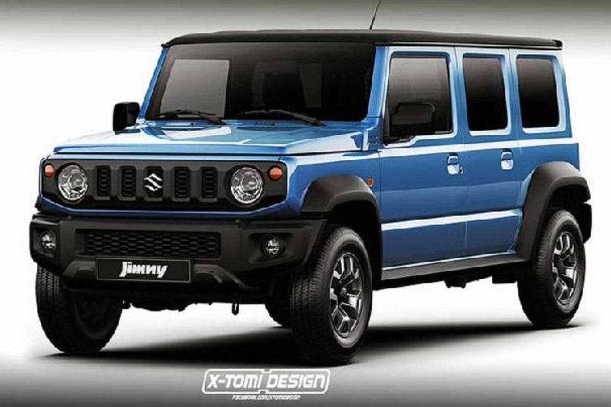 Hasil render Suzuki Jimny 5 pintu