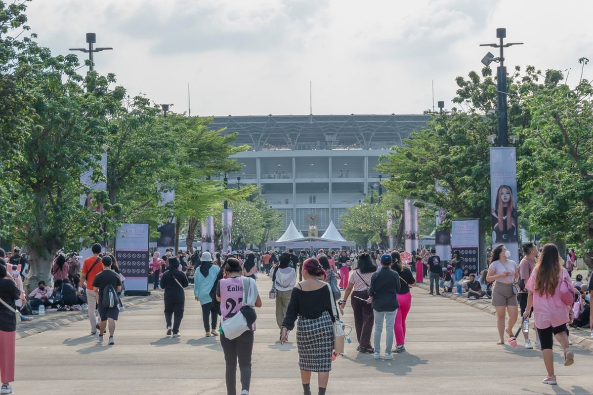 Ilustrasi Stadion Gelora Bung Karno (GBK) di Jakarta Pusat.