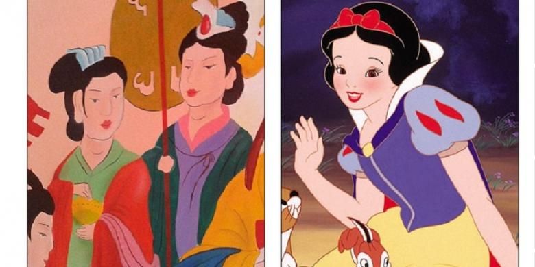 Badan wisatawan lokal telah menyewa kontraktor untuk melaksanakan pekerjaan yang hanya melukis di atas lukisan aslinya dengan cara terkesan norak, yaitu lukisan kartun menyerupai tokoh yang menggambarkan adegan dari mitos Tao.